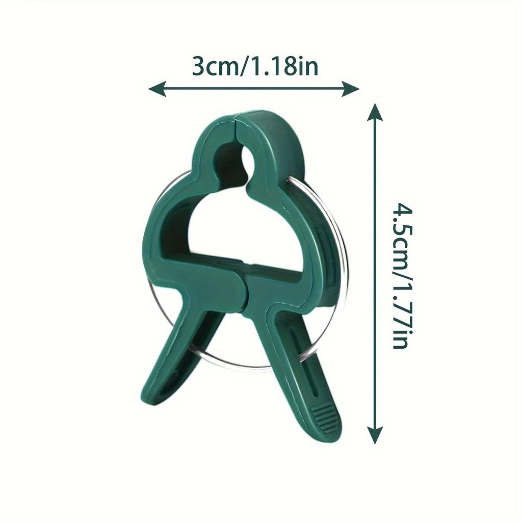 Durable Plastic Garden Plant Support Clips - Green Lever Ring Clips for Vines, Ideal for Organizing Stems & Branches, with Bonus Tomato & Cucumber