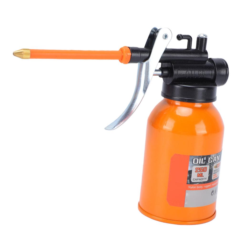 Hand Pump Oiler Can with Straight Spout High Pressure Lubrication Oil Bottle for Home Industrial Use Auto Motorcycle
