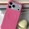 Liquid Silicone Ripple Phone Case For iPhone 17 16 15 14 Pro Max Magnetic Wireless Charge Shockproof Soft Thick Protective Case