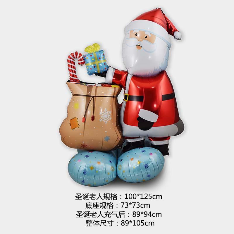 Christmas Foil Balloons Santa Claus Balloon Standding Balloon Christmas Gift Santa Balloon Xmas Party Supplies Home Decoration