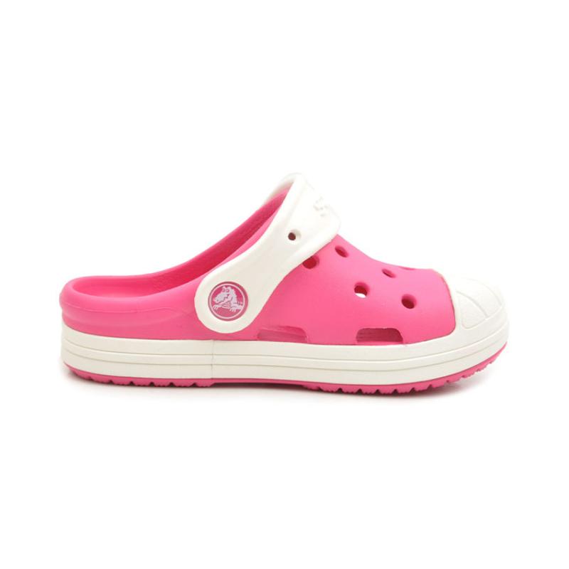 Crocs Outdoor Toe Flat Heel Hole Sneaker Sandals Pink Kids