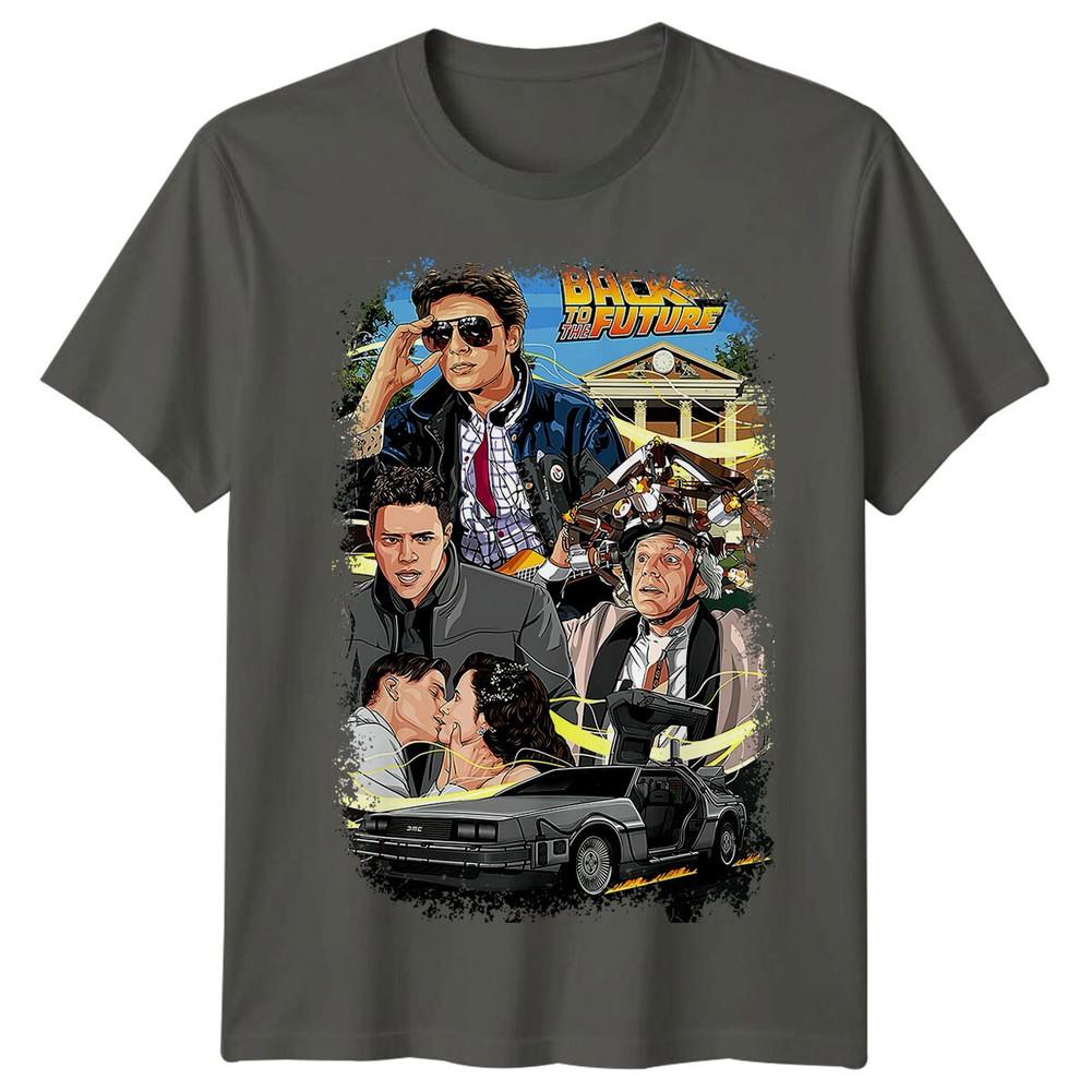 Back To The Future 1985 Movie Poster Inspired Tshirt Retro Tee Unisex Gift