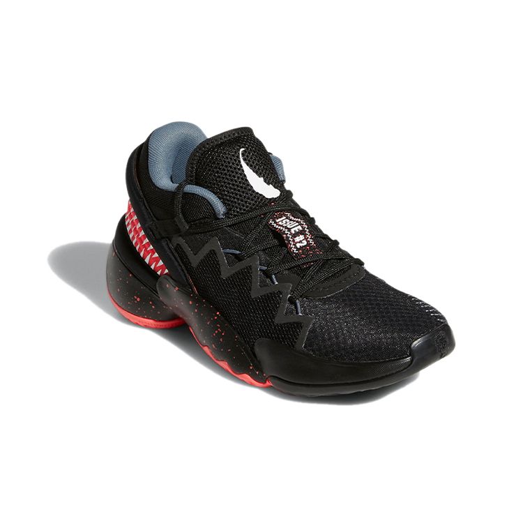 Marvel x adidas D.O.N. Číslo #2 J Venom Detské tenisky Čierne Core-Black Signálna ružová FW8749