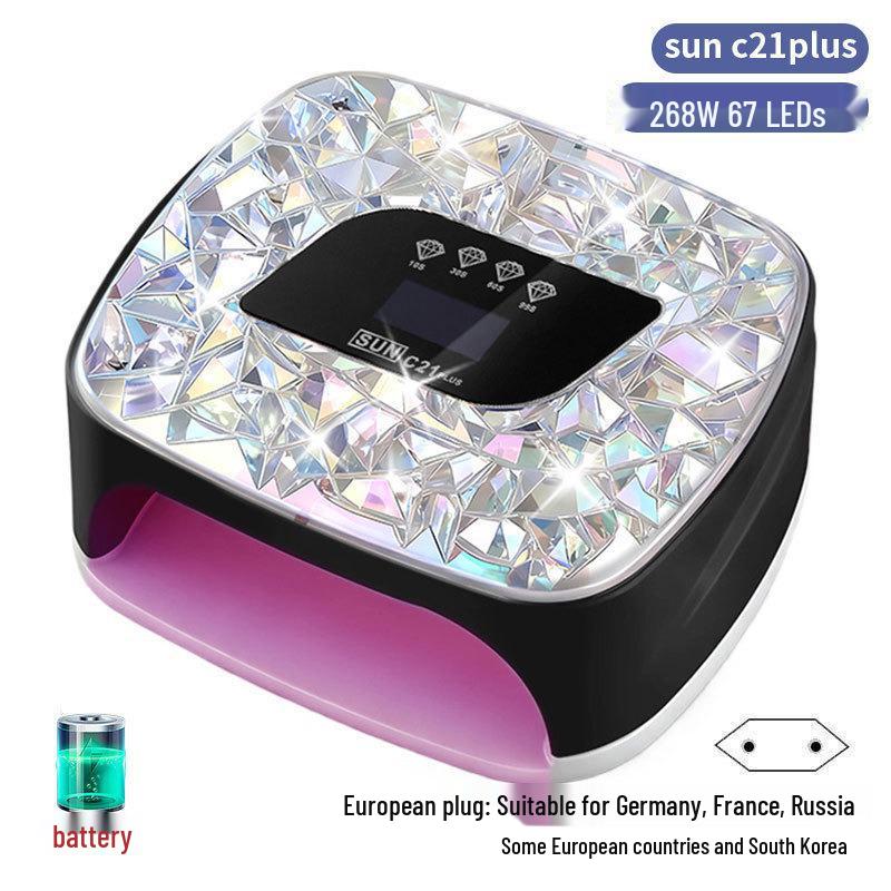 256W High Power UV/LED Dual Light Nail Curing Lamp