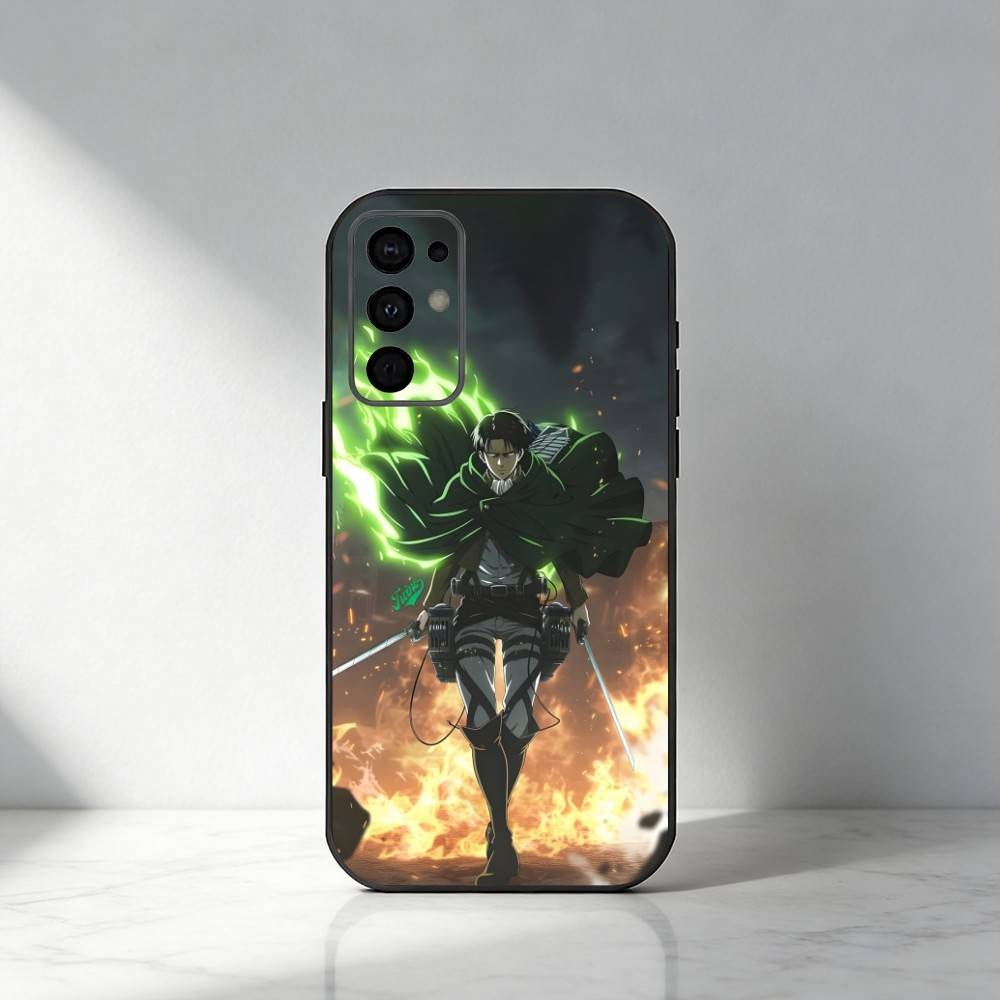 AOT Anime HD Printed Phone Case For Samsung S25,S24,S21,S22,S23,S20,Ultra,S26,Plus,Fe,Note,5G Black Cover