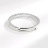 S925 Silver Rainbow Zircon Ring For Women Light Luxury Niche Colorful Band Fashion Jewelry Gift