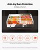 Commercial Food Warmer, 1500W Electric Stainless Steel Steam Food Warming with Lid, 6-Pan Fast Heating Countertop Buffet Bain Marie with Power Cord,