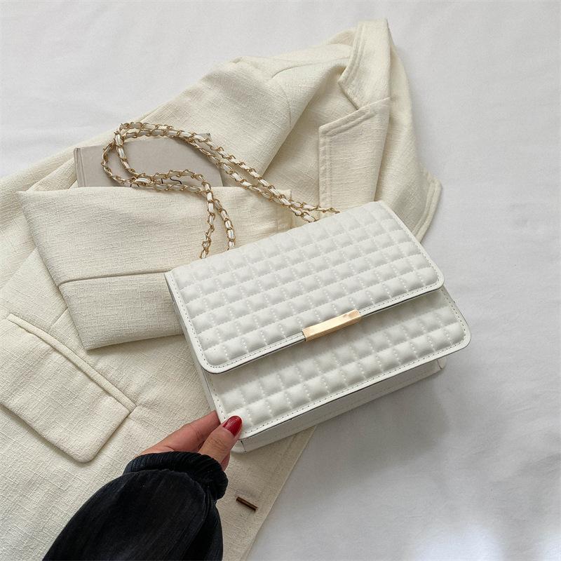 Chain bag women's autumn new small square bag fashionable and simple shoulder bag casual messenger bag women's bag