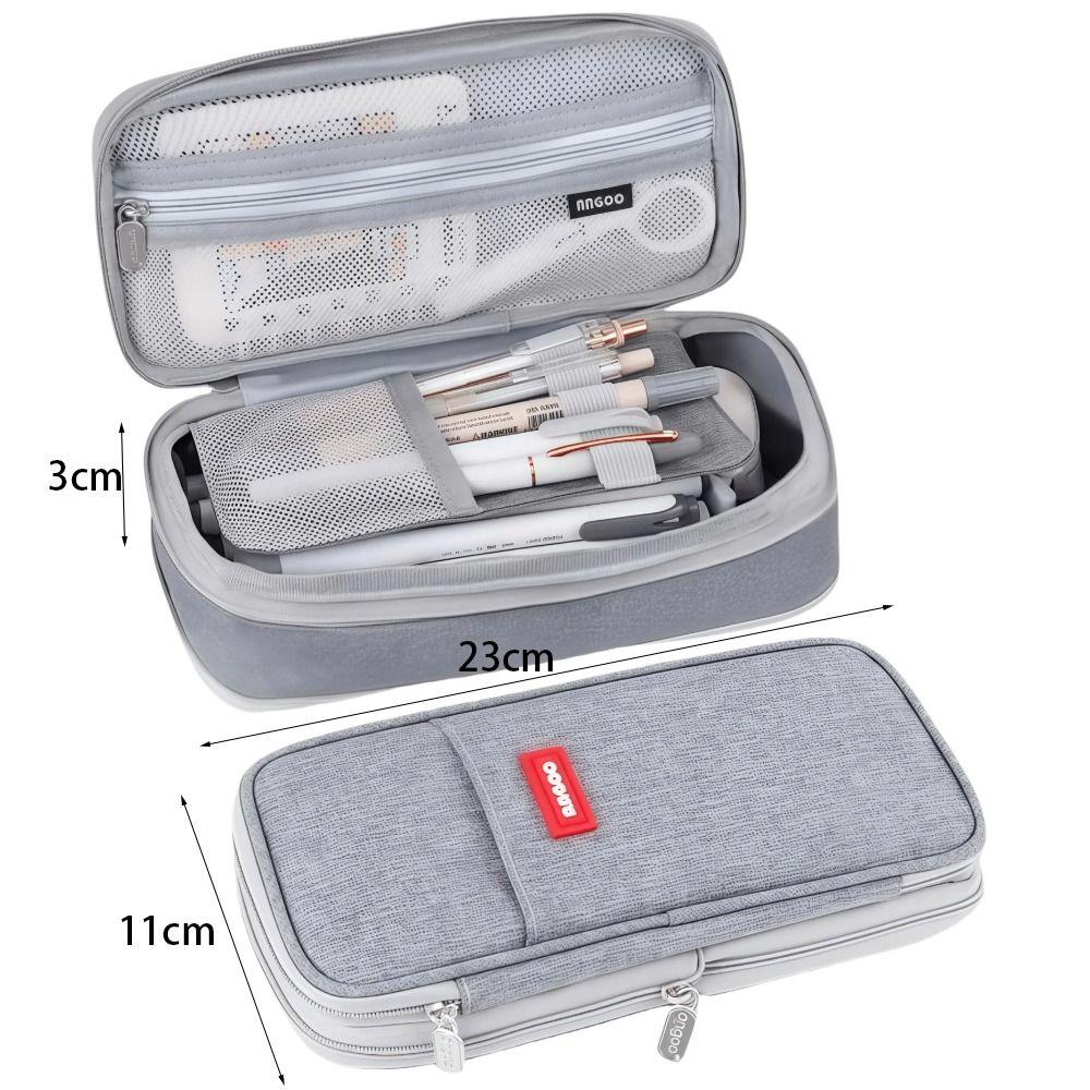Multifunctional Stationery Bag Double-layer Stationery Organizer Fashion Pen Box  Gift
