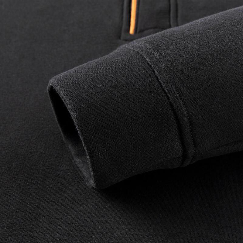 MONTAGUT Men's Fleece Lined Stand Collar Sweatshirt