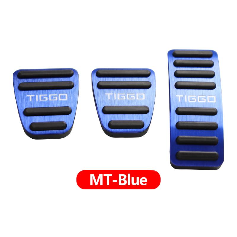 

Авто педали акселератора газовое топливо тормозные колодки Чехлы для Chery Tiggo 7 8 Pro Plus 2016-2022 2023 MT Blue