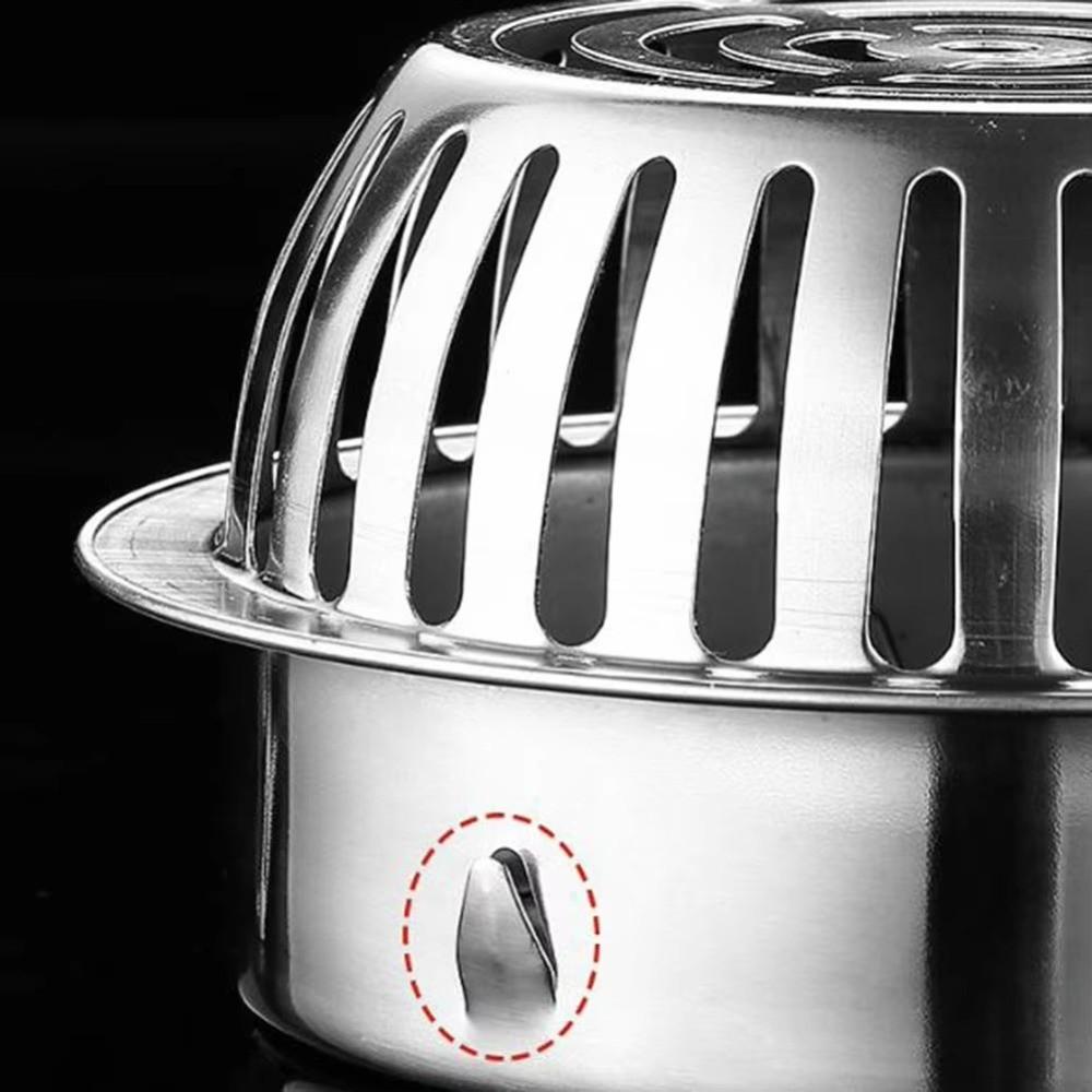 New Stainless Steel Floor Drain Strainer Convex Round Shape Drain Cover Slotted Anti-Clog Filter Screen Cover Roof Drainage