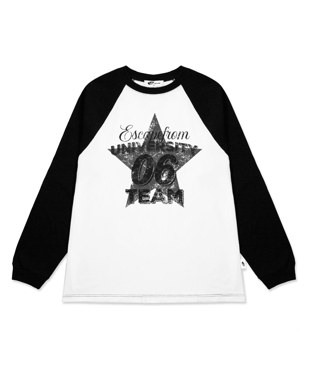 Escape From Black University Star Print Long Sleeve Black M