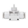 Pneumatic BUC-6-10 Hand Valve 8mm/12mm Air Hose Quick Connect Straight-Through Valve