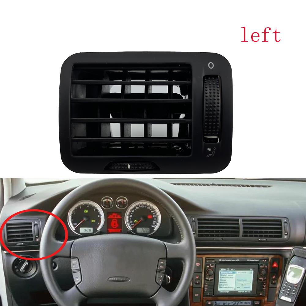 Для VW Passat B5 1999-2005 Внутренняя отделка решетки вентиляционного отверстия кондиционера на приборной панели, черный 3B0819728 3B0819703 3B0819704 1PC-Left