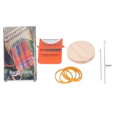 10 Hooks Mini Loom Machine Household Small Weaving Loom Machine with 6.5cm Wooden Board for Hand Craft DIY Weaving