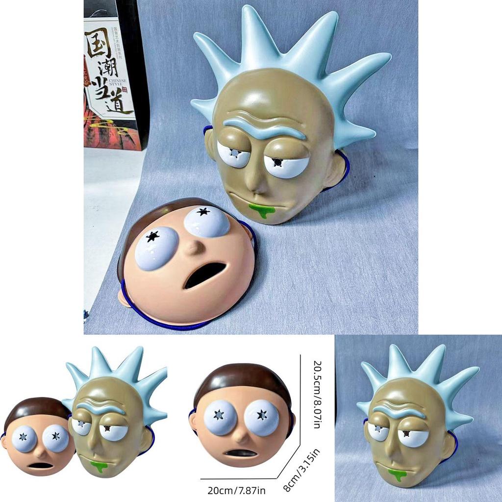 Lustige Rick-und-Morty-Professor-PVC-Maske für Halloween-Cosplay