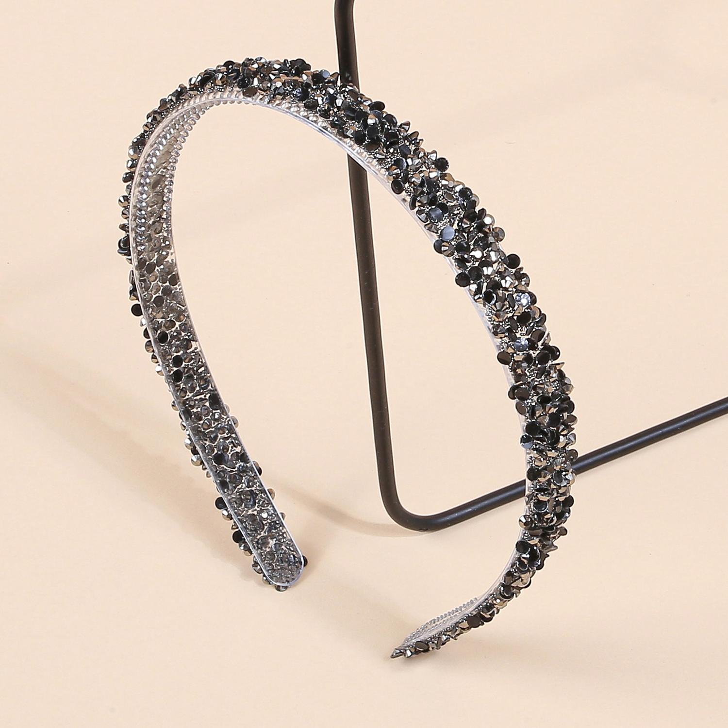 

1/4 шт. Обруч для волос со стразами, Модный женский головной убор, Нескользящая повязка для волос с зубцами, Блестящий ободок, Аксессуары для волос