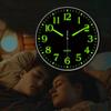 1 Pcs Luminous Wall Clock Light In Dark Night Digital Quartz Movement Bedrooms Living Room Study Loudspeaker Mute Clock For Home