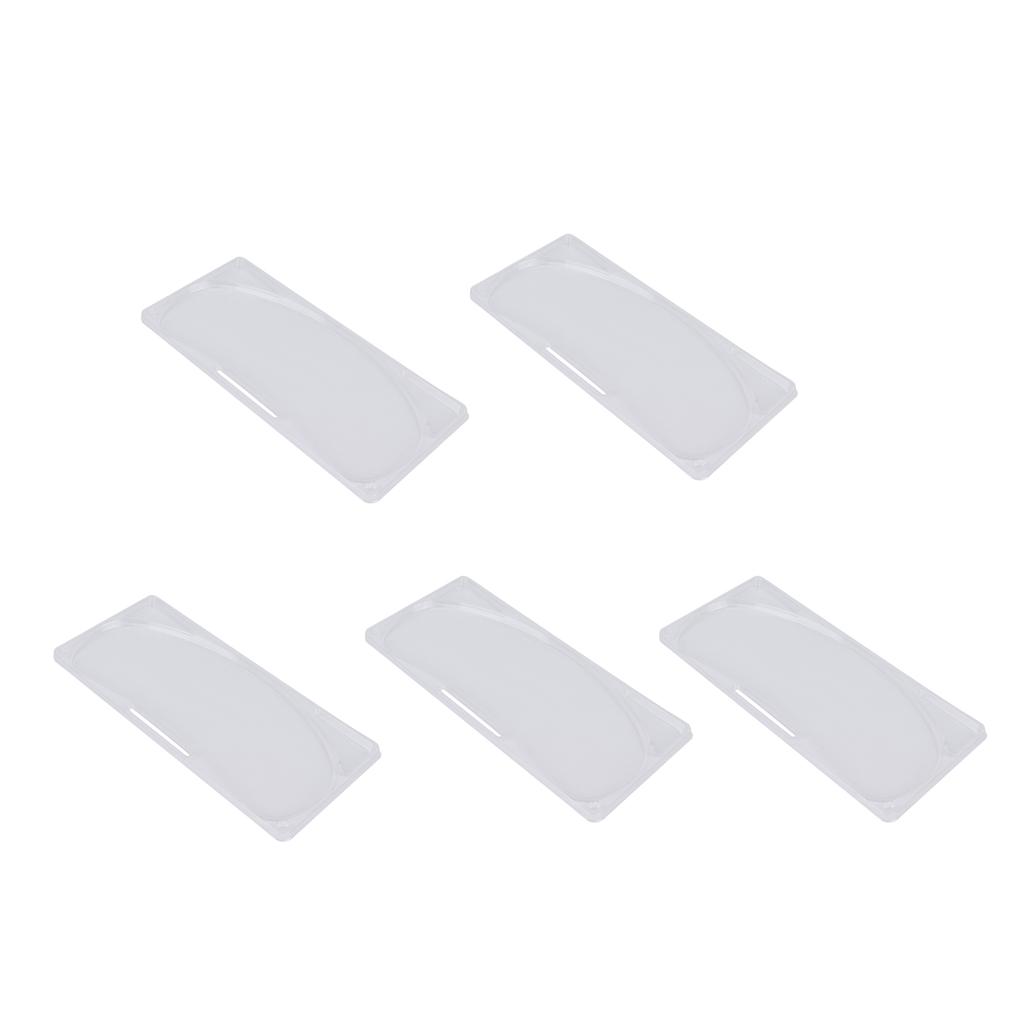 5pcs Transparent DIY Neck Mask Mold Reusable Neck Patch Tray for Facial Mask Maker