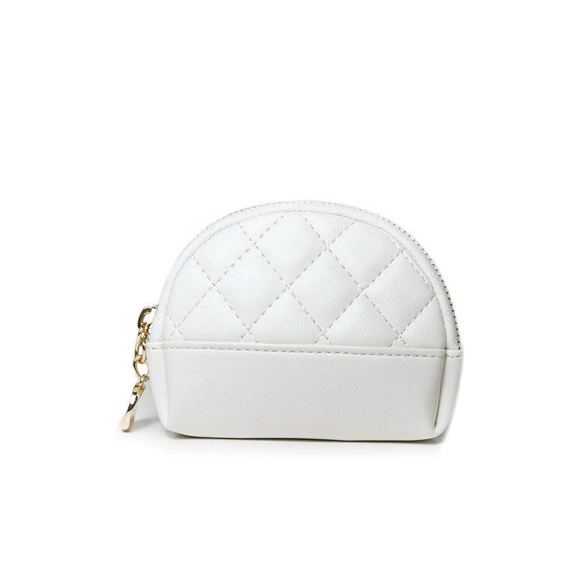 Women's Purse, Zipper Clutch, Women's Coin Purse, Short Diamond-shaped Card Bag