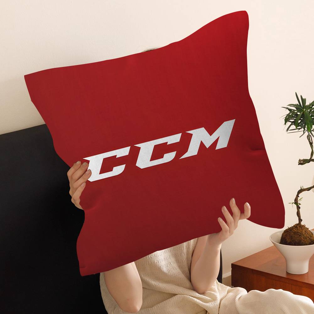CCM Hockey Colour Logo Sports Silhouette Stitch Lucky Dragon Pillow Cover Sofa Cushion Cover Home Room Decoration Children Gift