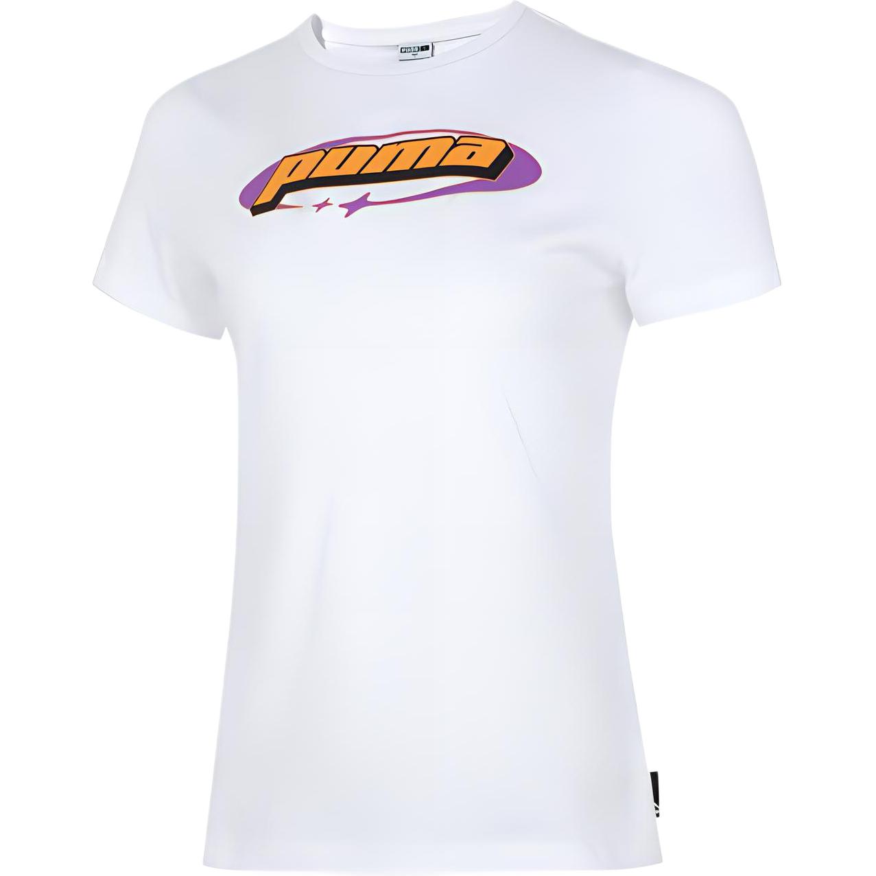 

Футболка с коротким рукавом и принтом Puma Letter, женская, белая 630565-02 XS