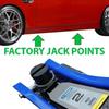 2 Stück Universeller Auto-Hebebock-Ständer Gummiunterlagen Rahmenprotektor Adapter Boden geschlitzter Auto-Wagenheber Gummiunterlage