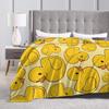 Yellow Rubber Duck   Blanket Quality Super Warm  Bedding Throws Winter Boy Girl Bedroom Print Bedspread