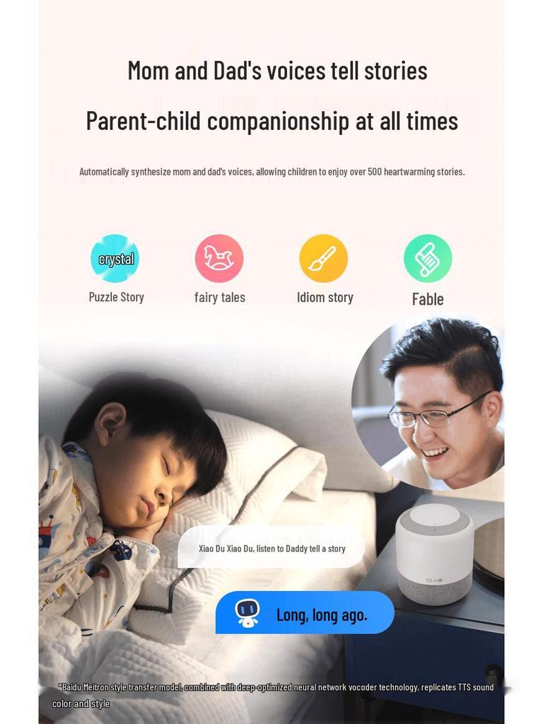 Xiaodu Flagship Smart Speaker with Infrared Remote & Baidu AI Voice Assistant