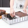 Pastry Cutting Strip Mold with Movable Bottom Plate Stainless Steel Bread Slicer