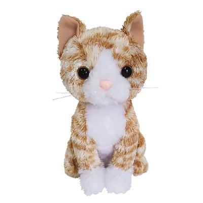 [BESTEVER] Kedi peluş oyuncak, gerçekçi, yavru kedi, yeniden boyutlandırılmış eller, işlemeli patiler, doğum günü hediyesi [Premium Kitty] Chatabari, kahverengi tekir, tekir kedi, En İyi