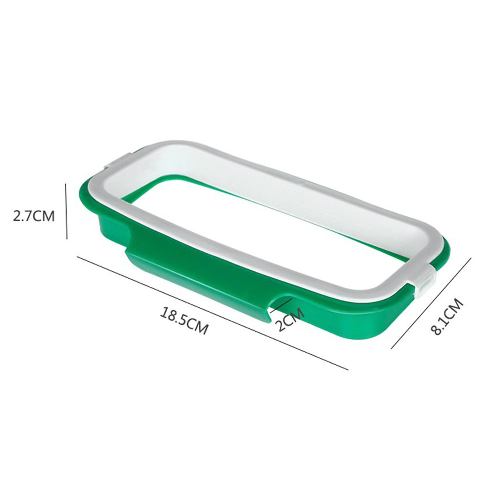 

Hanging Trash Bag Holder Kitchen Cabinet Door Mount Storage Rack Space Saving Organizer for Plastic Bags PP