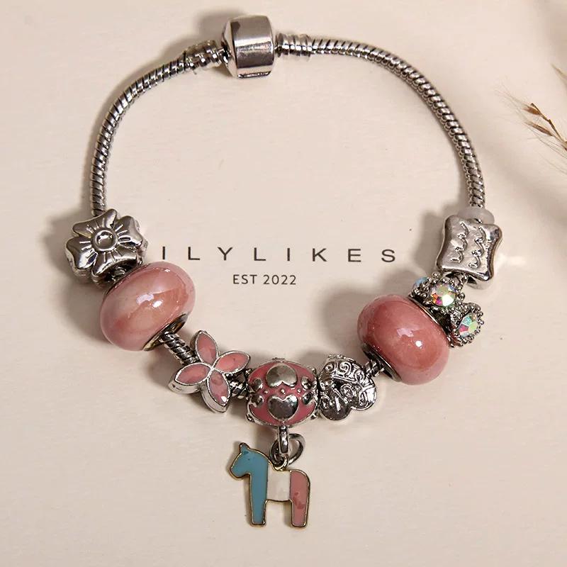 Elegant Women's Bracelet – Luxury Retro Beaded Design with Panjia Style for a High-End, Exquisite Feel.