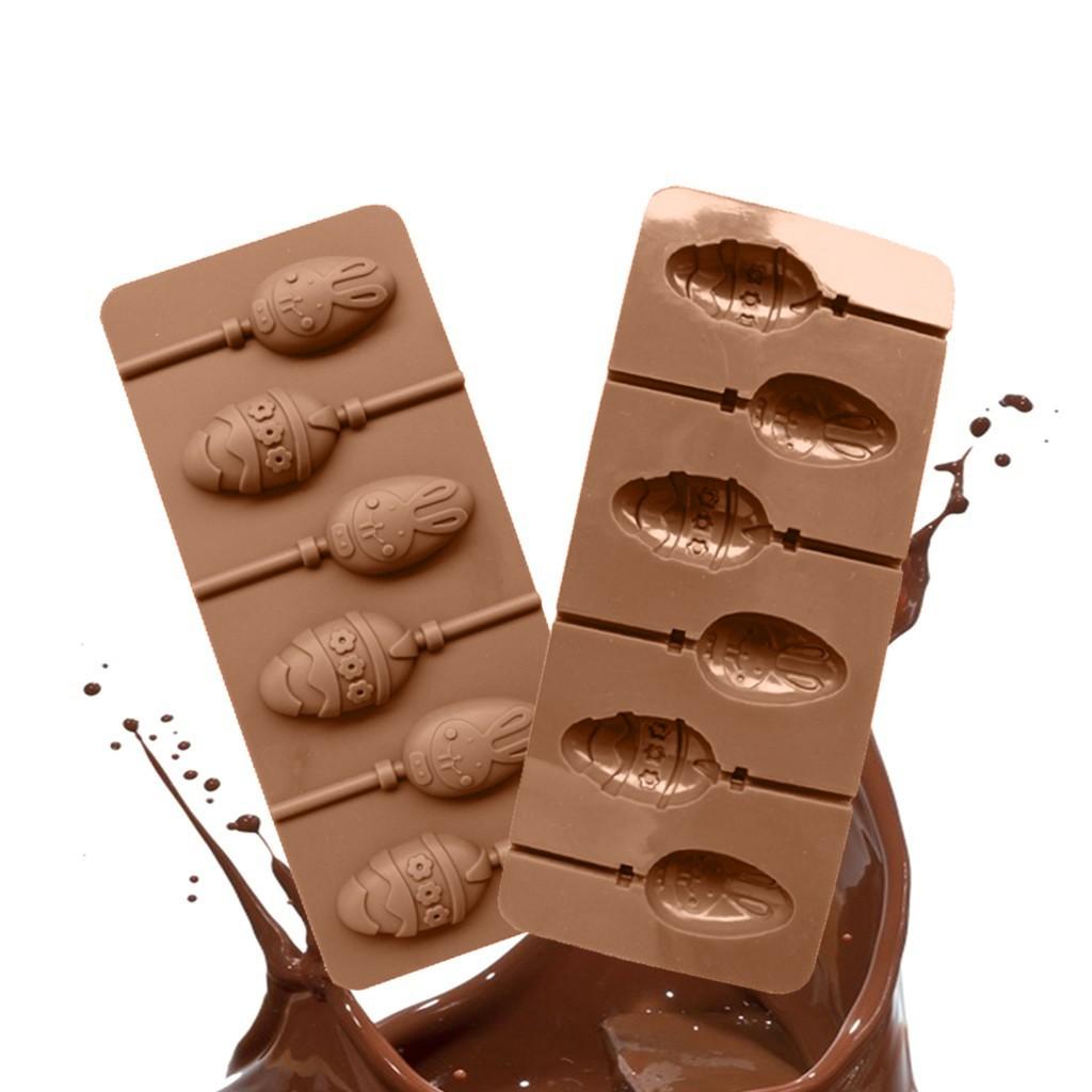 Easter Eg g Silicone Chocolate Lollipop