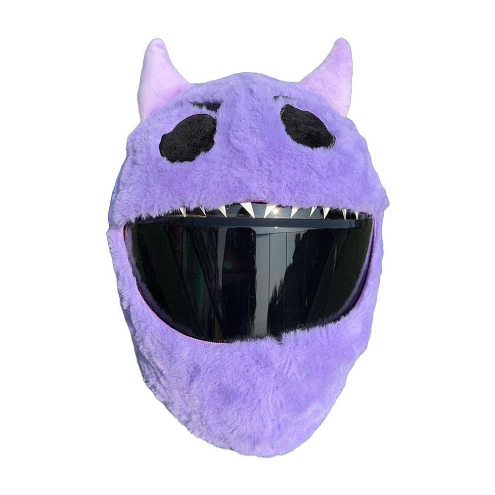 Caschi per Moto Cartoni Animati Copertura Protettiva Peluche per Casco Coperture Integrali per Casco per Halloween Divertimento all'Aperto Caschi Personalizzati