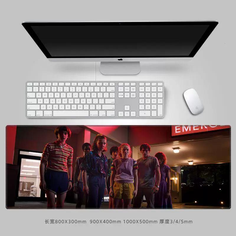 Premium Personalisierte Kreative Mauspads StrangerThings Leder-Mauspad Peripheres Computer-Tastaturpad Große Größe Büro-Schreibtischpad Tastaturpad