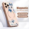 White Gardenia Floral Pattern For iPhone 17 Pro Max Funda iPhone 16 15 14 13 Pro Max Skin Feeling Magnetic For Magsafe Shockproof Bumper Cover
