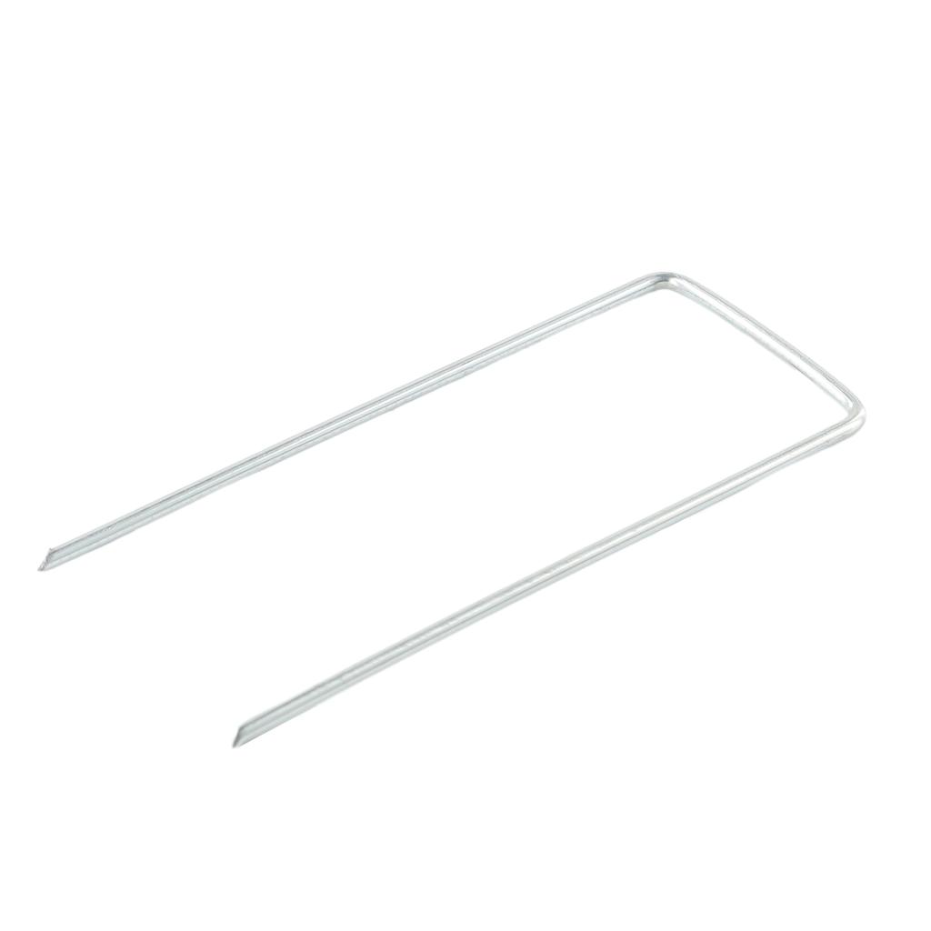 50* Verzinkte Metall Erd U Zeltnägel Pavillon Camping Plane Haken Zum Befestigen von Grasgewebe, Begrünung, Fixierter Rasen