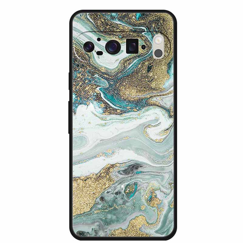 For Google Pixel 10 Pro Case Vivid Graceful Premium Marble TPU Soft Silicone Phone Cases Impact Chic Mineral-Finish Para Cover