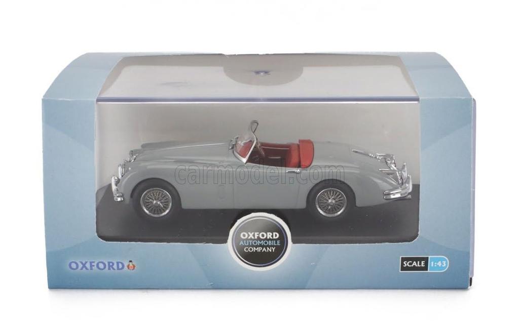 Oxford Jaguar 1/43 XK 150 Roadster Diecast Model (Light Gray) [Parallel Import]