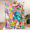 Halloween blanket Cartoon printed bear blanket Animation peripheral blanket Sofa blanket