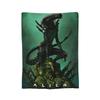Aliens 45th Anniversary Xenomorph Blanket Coral Fleece Plush Textile Decor Space Multi-function  Throw Blanket for Bedding Quilt