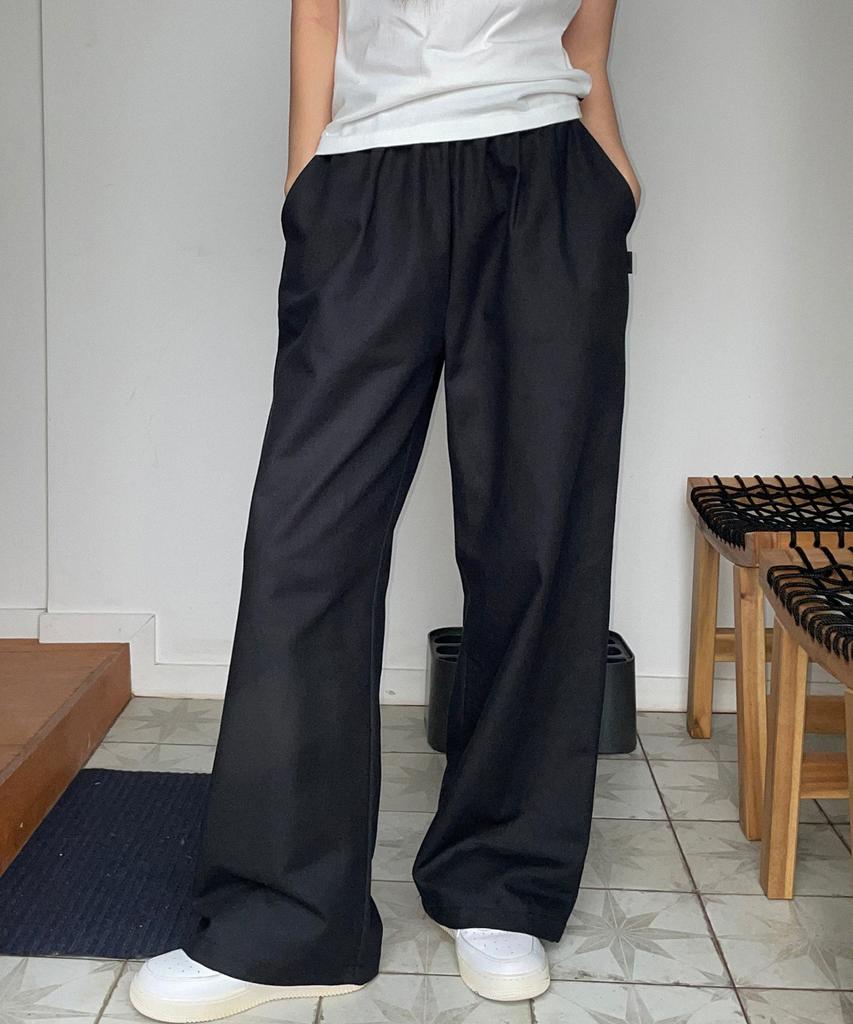 MUAHMUAH Wide Elastic Cotton Pants [2 Colors]