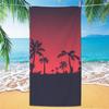 Toalla de Playa con Estampado de Palmeras, Impresión Digital Fina de Secado Rápido Anti-Arena Microfibra Ligera para Nadar, Yoga, Viajes, Gimnasio, Regalo