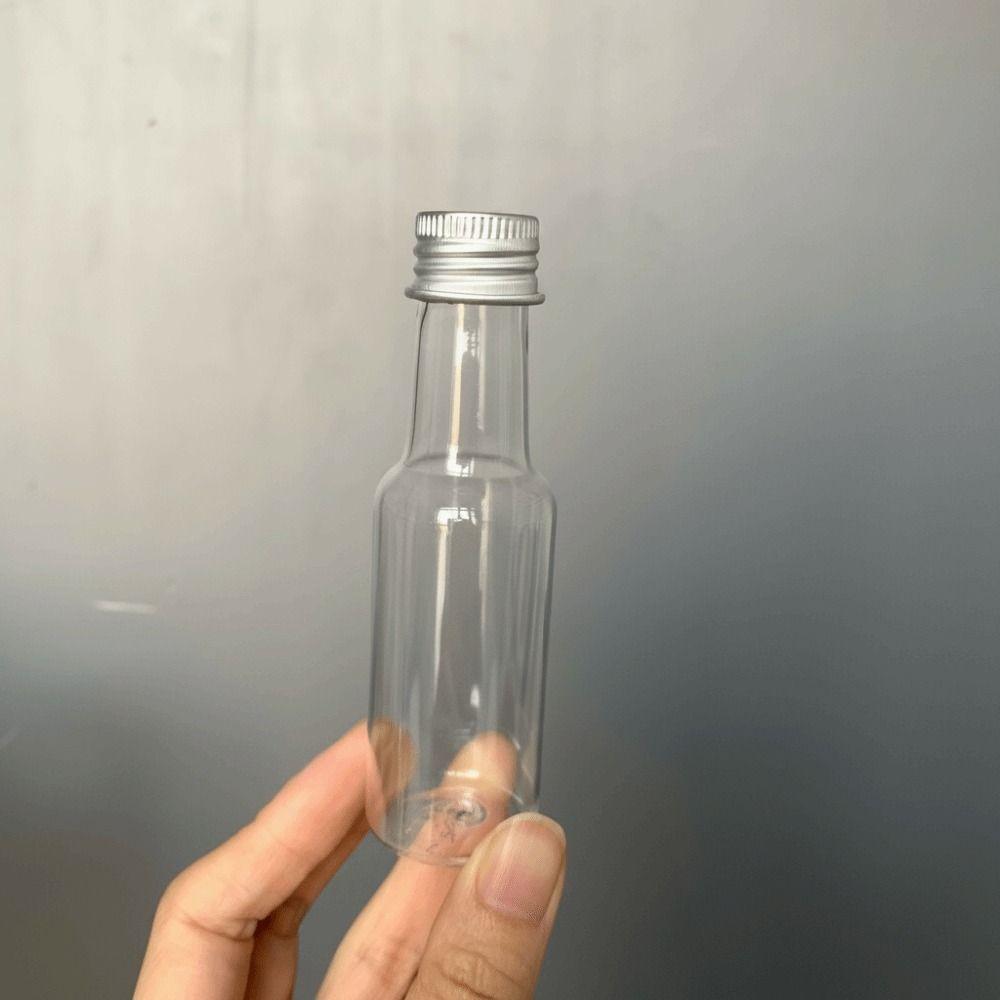 50ml Capacity Mini Liquor Bottles Silver Caps Gold Caps Shot Bottles Black Caps Aluminum Cap Plastic Spirit Bottles