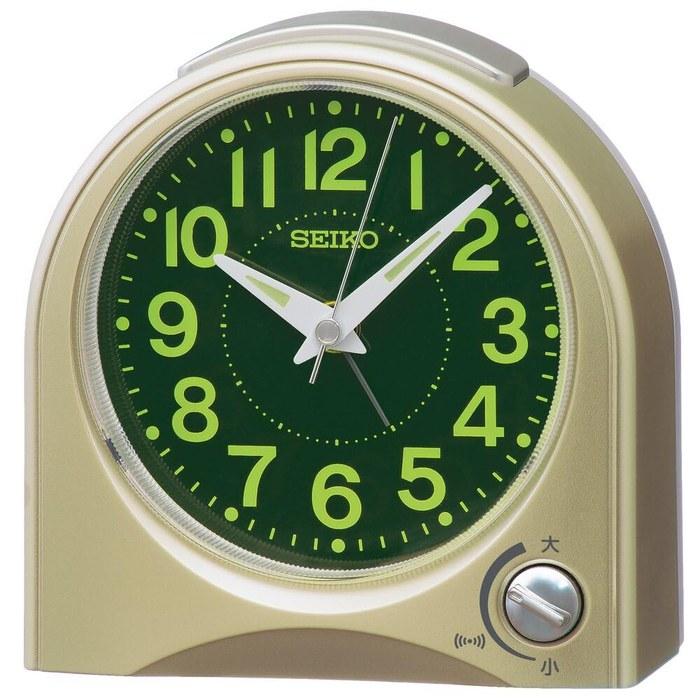 Seiko Clock Alarm Clock Analog Pale Gold Pearl 115x115x55mm KR520G