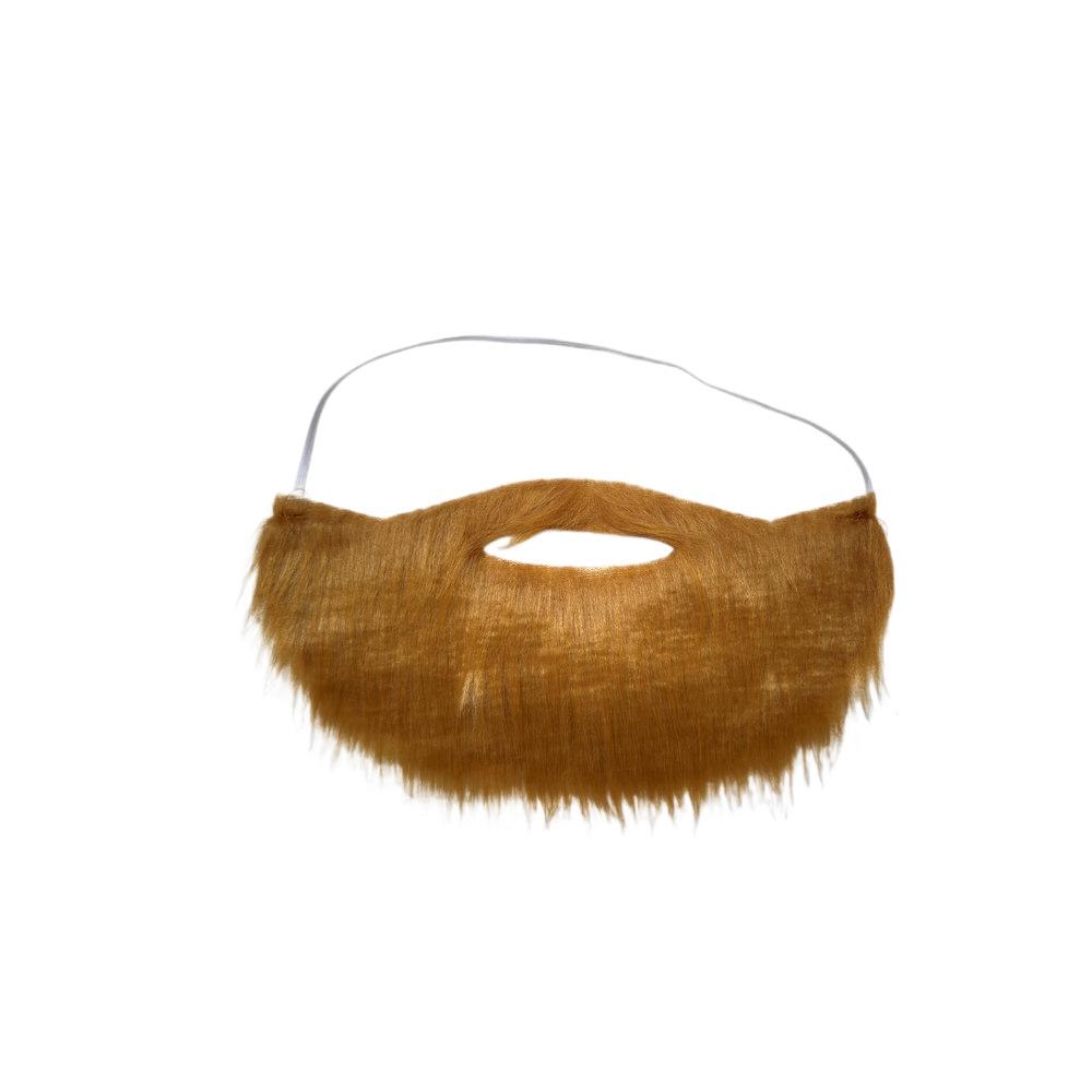 Brown Fake Beard for Anime, Film, Stage, and Pirate Costumes