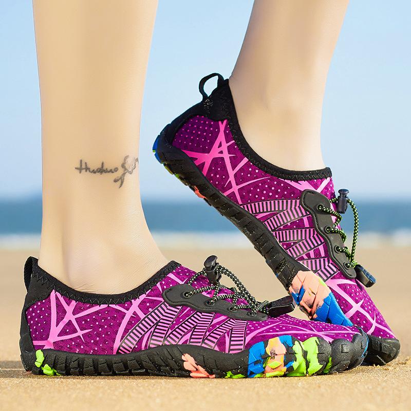 

Новые туфли для ручья, обувь для прыжков со скакалкой, обувь для йоги, обувь для плавания босиком, обувь для пар на пляже 35 розы красного