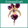 Elegant Iris Flower Brooch Pin With Alloy Finish For Women And Men